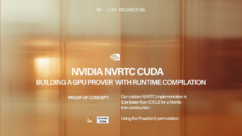 NVRTC CUDA POC: Building a GPU Prover with Runtime Compilation