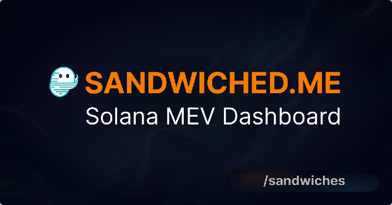 Sandwiches | Solana MEV | Sandwiched.me