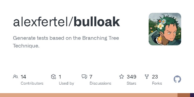 GitHub - alexfertel/bulloak: Generate tests based on the Branching Tree Technique.