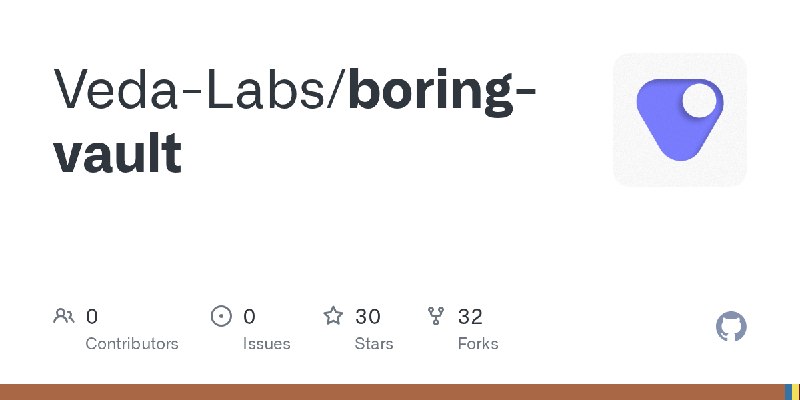 GitHub - Veda-Labs/boring-vault
