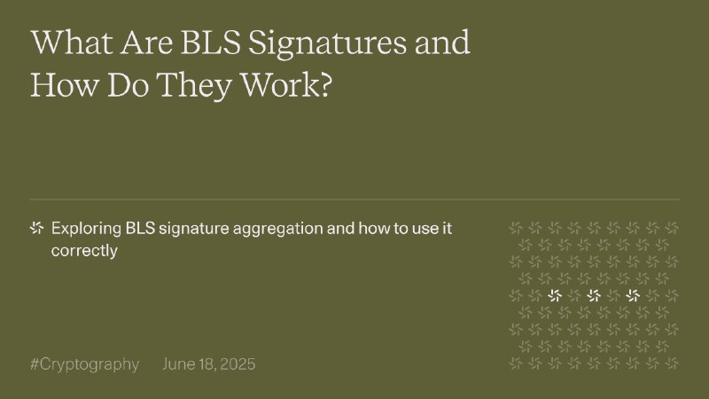 What Are BLS Signatures and How Do They Work? | Zellic — Research