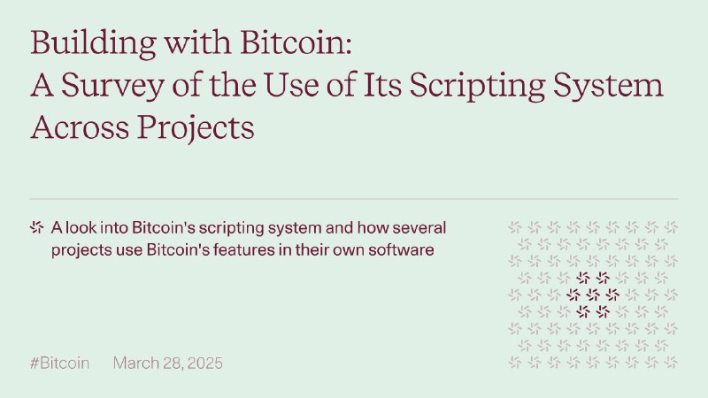 Building with Bitcoin: A Survey of the Use of Its Scripting System Across Projects | Zellic — Research